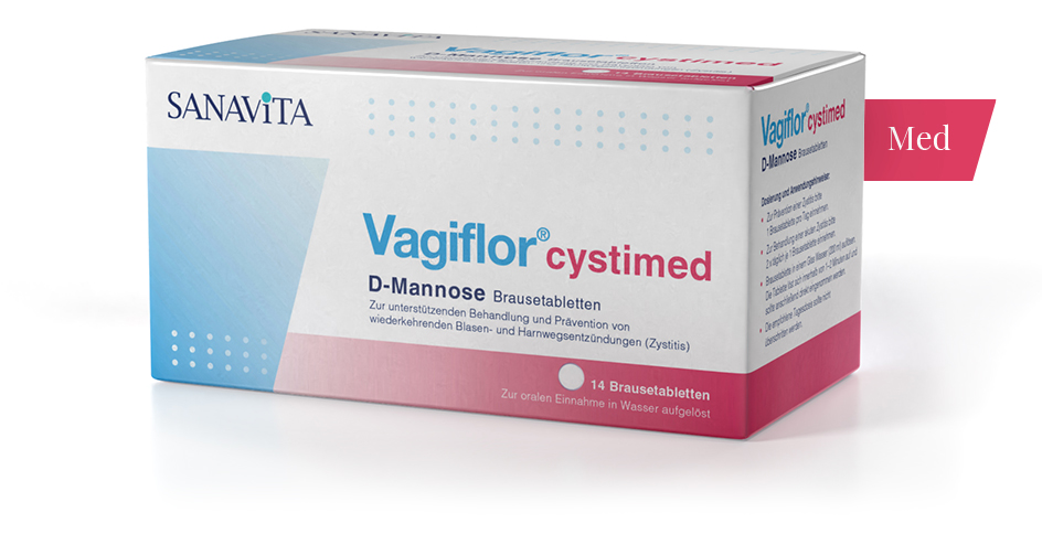 Product image Vagiflor Cystimed: D-Mannose vaginal tablets for bladder infection