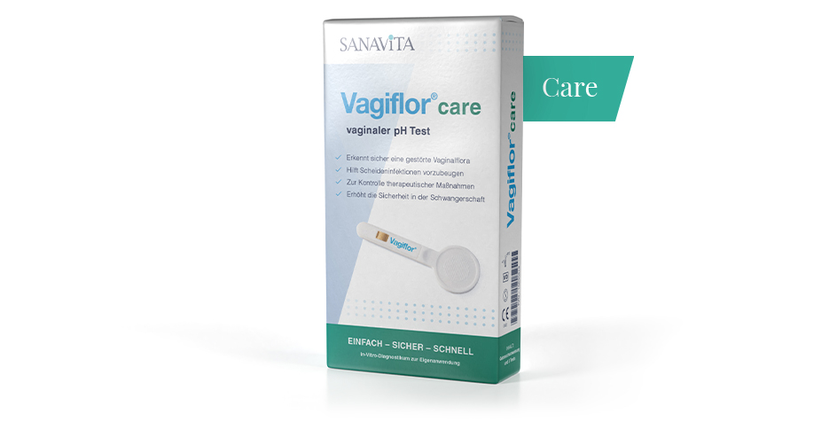Product image Vagiflor Care: Vaginal pH test for early detection of disturbed vaginal flora.